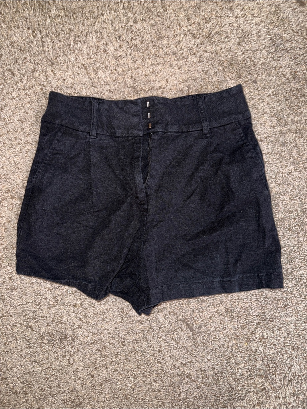 Express Black High-Waist Tailored Shorts